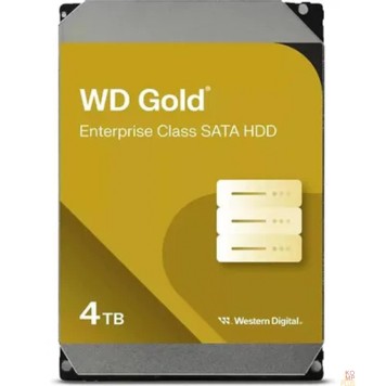 Жесткий диск 4TB WD Gold  (WD4004FRYZ) {SATA III 6 Gb/s, 7200 rpm, 256Mb buffer}