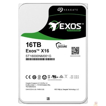 Жесткий диск 16TB Seagate Exos X16 (ST16000NM001G-FR) {SATA 6Gb/s, 7200 rpm, 256mb buffer, 3.5