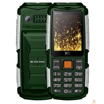Мобильный телефон BQ 2430 Tank Power Green+Silver