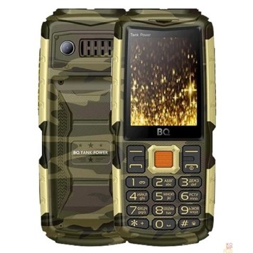 Мобильный телефон BQ-2430 Tank Power Комуфляж+Золото