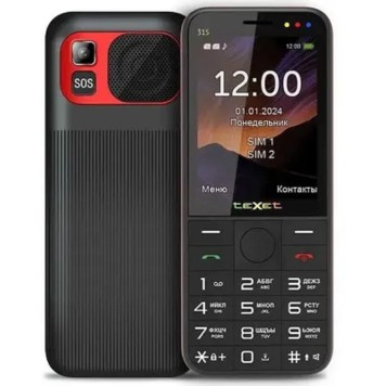 Мобильный телефон TEXET TM-315 цвет черный-красный