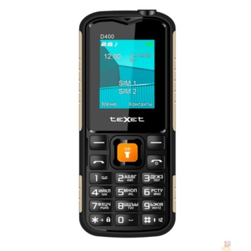 Мобильный телефон TEXET TM-D400 черный