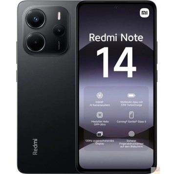 Смартфон/акссесуар Xiaomi Redmi Note 14 8GB/128GB Midnight Black 61664