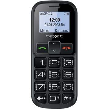 Мобильный телефон TEXET TM-B322 цвет черный-красный с ЗУ