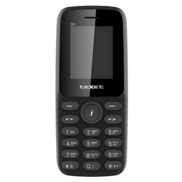 Мобильный телефон TEXET TM-209 цвет черный
