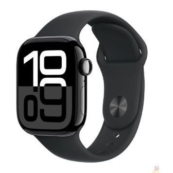 Умные часы Apple Watch Series 10 42mm Jet Black Aluminium Case with Black Sport Band - S/M (MWWE3LW/A)