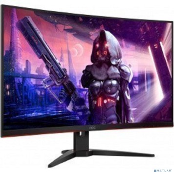 Монитор LCD AOC 31.5'' CQ32G2SE {VA 2560х1440 Curved 165Hz 300cd 178/178 3000:1 1ms D-Sub 2xHDMI DisplayPort 2x5W}