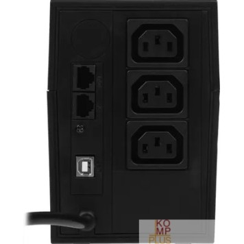 ИБП PowerCom Raptor RPT-1000AP ИБП {1000 ВА/ 600 Вт, AVR, USB, RJ11/RJ45, 3 xC13 с резервным питанием} (792817)-2