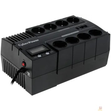 ИБП CyberPower BR1000ELCD ИБП {Line-Interactive, 1000VA/600W USB/RJ11/45/USB charger A  (4+4 EURO), 12В/9 Ач х 1}-1