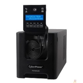 ИБП CyberPower PR750ELCD ИБП {Line-Interactive, Tower, 750VA/675W USB/RS-232/EPO/SNMPslot (6 IEC С13), 12В/7 Ач х 2}-2