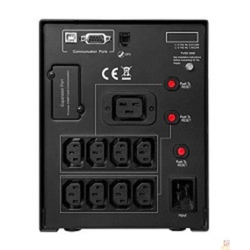 ИБП CyberPower PR3000ELCDSL ИБП {Line-Interactive, Tower, 3000VA/2700W USB/RS-232/EPO/SNMPslot (8 IEC С13, 1 IEC C19), 12В/9 Ач х 4}-1