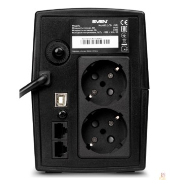 ИБП SVEN Источник бесперебойного питания Pro 650 (LCD, USB) SV-013844-2