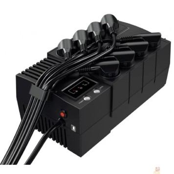 ИБП CyberPower BS650E NEW ИБП Line-Interactive, 650VA/390W USB, (4+4 EURO), 12В/5 Ач х 1 -2