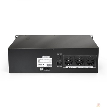 ИБП Exegate EP270874RUS ИБП Exegate Power RM Smart UNL-1500 LCD <1500VA, Black, 2U, 3 евророзетки, USB>-1
