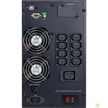 ИБП PowerCom Macan MAC-2000 ИБП {On-Line, 2000VA/2000W, Tower, IEC, LCD, Serial+USB, SNMPslot, подкл. доп. батарей} (1034862)-1
