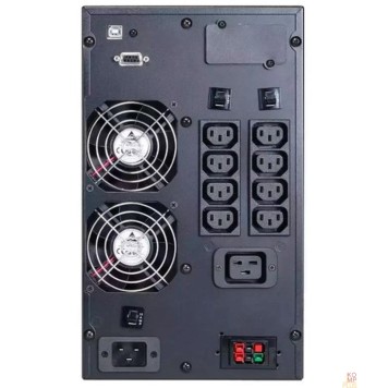 ИБП PowerCom Macan MAC-3000 ИБП {On-Line, 3000VA / 3000W, Tower, IEC, LCD, Serial+USB, SNMPslot, подкл. доп. батарей} (1034863)-1
