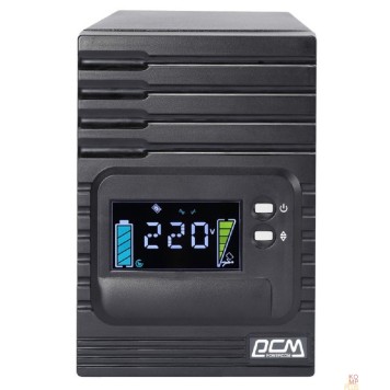 ИБП PowerCom Smart King Pro+ SPT-1000-II LCD ИБП {Line-Interactive, 1000 ВА / 800 Вт, Tower, 8xC13 с резервным питанием, USB, SNMPslot} (1152559)-2