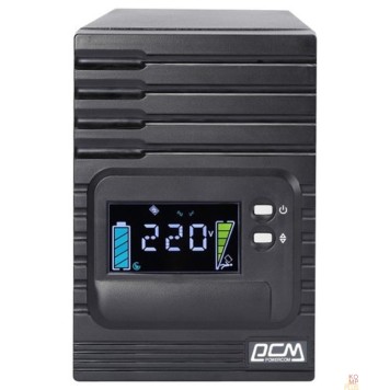 ИБП PowerCom Smart King Pro+ SPT-2000-II LCD ИБП {Line-Interactive, 2000VA/1600W, Tower, 8 xC13 + 1 xC19, USB, SNMP Slot} (1152568)-1
