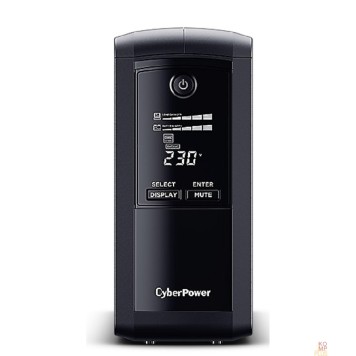 ИБП CyberPower VP700EILCD ИБП {Line-Interactive, Tower, 700VA/390W USB/RS-232/RJ11/45  (6 IEC С13), 12В/7 Ач х 1}-1