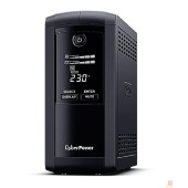 ИБП CyberPower VP1000ELCD ИБП {Line-Interactive, Tower, 1000VA/550W USB/RS-232/RJ11/45  (4 EURO), 12В/9 Ач х 1}