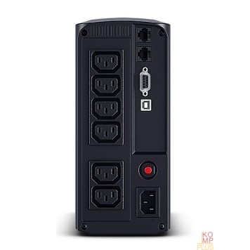 ИБП CyberPower VP1000EILCD ИБП {Line-Interactive, Tower, 1000VA/550W USB/RS-232/RJ11/45  (6 IEC С13), 12В/9 Ач х 1}-2