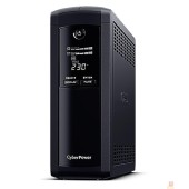 ИБП CyberPower VP1200EILCD ИБП {Line-Interactive, Tower, 1200VA/720W USB/RS-232/RJ11/45  (4 + 4 IEC С13), 12В/7,2 Ач х 2}