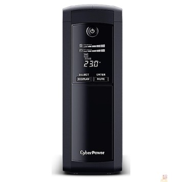 ИБП CyberPower VP1200EILCD ИБП {Line-Interactive, Tower, 1200VA/720W USB/RS-232/RJ11/45  (4 + 4 IEC С13), 12В/7,2 Ач х 2}-1