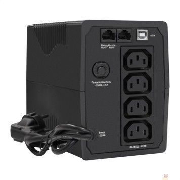ИБП Exegate EP285476RUS ИБП ExeGate Power Smart ULB-850.LCD.AVR.C13.RJ.USB <850VA/480W, LCD, AVR, 4*IEC-C13, RJ45/11, USB, Black>-2
