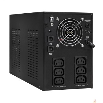 ИБП Exegate EP287659RUS ИБП ExeGate SpecialPro Smart LLB-3000.LCD.AVR.C13.RJ.USB <3000VA/1800W, LCD, AVR, 6*IEC-C13, RJ45/11, USB, Black>-2