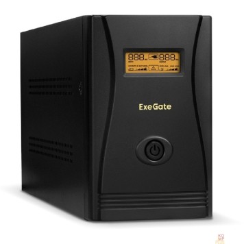 ИБП Exegate EX292631RUS ИБП ExeGate SpecialPro Smart LLB-2000.LCD.AVR.4C13.RJ.USB <2000VA/1200W, LCD, AVR, 4*C13,RJ45/11,USB, металлический корпус, Black>