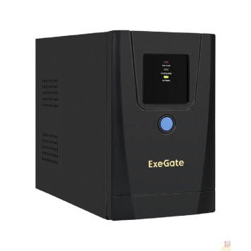 ИБП Exegate EX292768RUS ИБП ExeGate SpecialPro UNB-650.LED.AVR.1SH.2C13.RJ.USB <650VA/360W, LED, AVR,1*Schuko+2*C13, RJ45/11,USB, металлический корпус, Black>