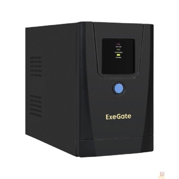 ИБП Exegate EX292781RUS ИБП ExeGate SpecialPro UNB-1000.LED.AVR.1SH.2C13 <1000VA/550W, LED, AVR,1*Schuko+2*C13, металлический корпус, Black>