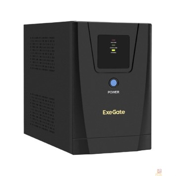 ИБП Exegate EX292794RUS ИБП ExeGate SpecialPro UNB-1200.LED.AVR.2SH.3C13.USB <1200VA/750W, LED, AVR, 2*Schuko+3*C13, USB,съемн.кабель, металлический корпус, Black>