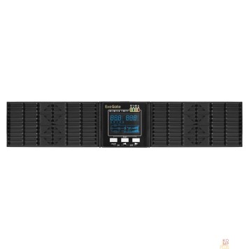ИБП Exegate EX293049RUS ИБП On-line ExeGate PowerExpert ULS-2000.LCD.AVR.1SH.2C13.USB.RS232.SNMP.2U <2000VA/2000W, On-Line, PF=1, LCD, 1*Schuko+2*C13, RS232, USB, SNMP-slot, Rackmount 2U/Tower, металличес-1