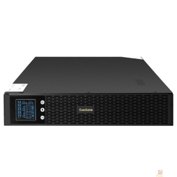 ИБП Exegate EX293054RUS ИБП Pure Sine Wave ExeGate SinePower UHB-3000.LCD.AVR.1SH.4C13.RJ.USB.2U <3000VA/2400W, LCD, AVR, 1*Schuko+4*C13, RJ45/11, USB, Rackmount 2U/Tower, металлический корпус, Black>-2