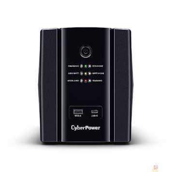 ИБП CyberPower UT2200EIG ИБП {Line-Interactive, Tower, 2200VA/1320W USB/RJ11/45/USB charger A/C (6 IEC С13) NEW, 12В/9 Ач х 2}-1
