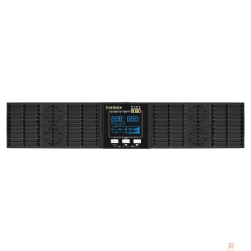 ИБП Exegate EX297667RUS ИБП On-line ExeGate PowerExpert ULS-2000.LCD.AVR.6C13.USB.RS232.SNMP.BC.2U <2000VA/2000W, On-Line, PF=1, LCD, 6*C13, RS232, USB, SNMP-slot, встроенные батареи 12V 7.2Ah - 6шт, бата-1
