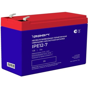 батареи Ippon Батарея IPE12-7 12В 7Ач 2016359