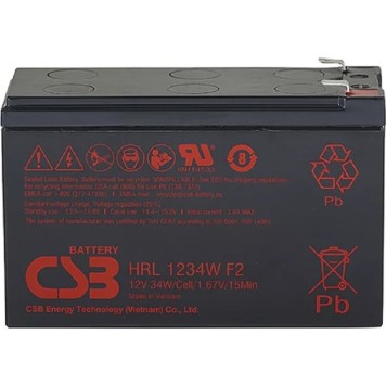 батареи CSB Батарея HRL1234W (12V, 9Ah) (FR) (с увеличенным сроком службы 10 лет)