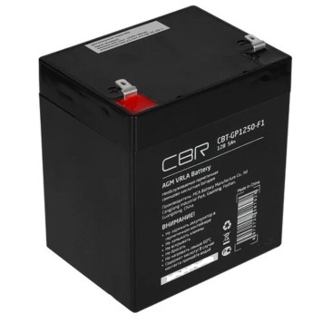 батареи CBR Аккумуляторная VRLA батарея CBT-GP1250-F1 (12В 5Ач), клеммы F1-1