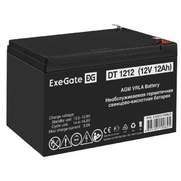 батареи ExeGate ES255176RUS DT 1212 (12V 12Ah, клеммы F2)