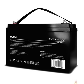 батареи Sven SV121000 (12V 100Ah) батарея аккумуляторная