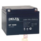 батареи Delta DT 1226 (26 А\ч, 12В) свинцово- кислотный аккумулятор  