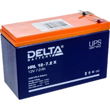 батареи Delta HRL 12-7.2  Х (7.2 А\ч, 12В) свинцово- кислотный  аккумулятор-1