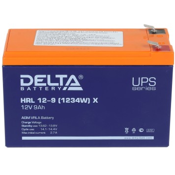 батареи Delta HRL 12-9 (1234W) X (9А\ч, 12В) свинцово- кислотный  аккумулятор-1