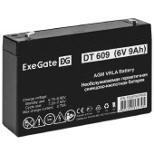 батареи Exegate EX297507RUS Аккумуляторная батарея DT 609 (6V 9Ah, клеммы F2)