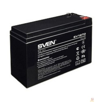 батареи Sven SV1270 (12V 7Ah) батарея аккумуляторная {каждая батарейка в отдельном прозрачном пакете}