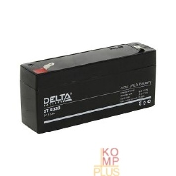 батареи Delta DT 6033 (3,3 А\ч, 6В) свинцово- кислотный аккумулятор  