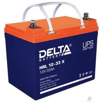 батареи Delta HRL 12-33 X (33А\ч, 12В) свинцово- кислотный  аккумулятор