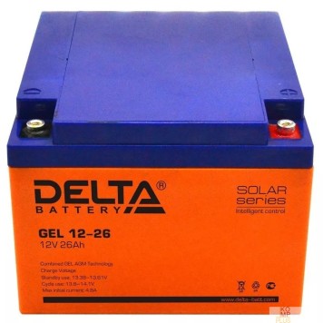 батареи Delta GEL 12-26 (12V/26Ач) свинцово- кислотный аккумулятор  